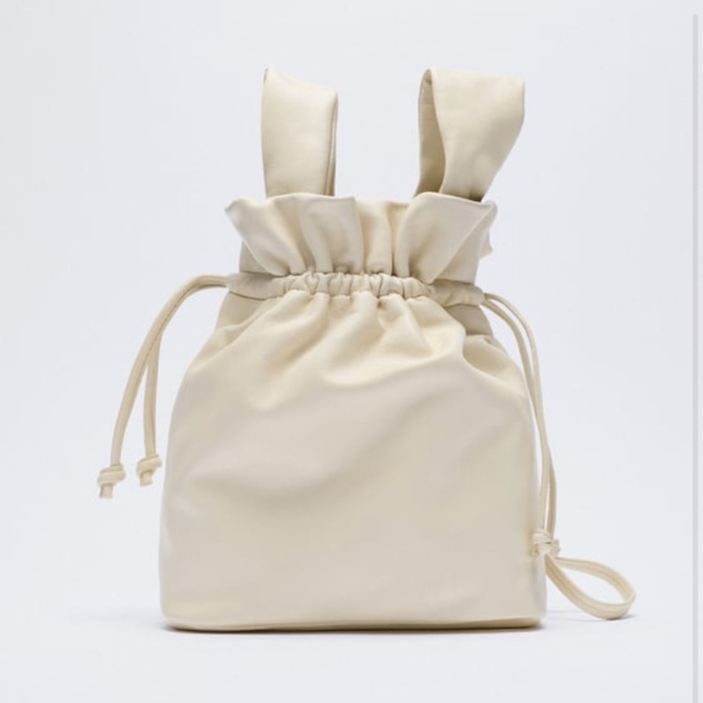 Zara leather bucket bag!